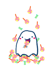 ハロウィン おばけとキャンディの着せかえ
