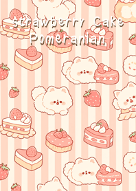 Pomeranian & Strawberry Cake v6