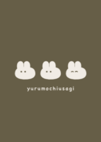 cute mochi rabbit.(dusty color7-03)