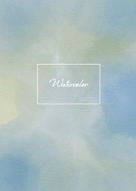 Simple Watercolor Theme Blue Yellow