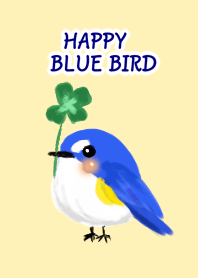 Blue bird that calls for happiness