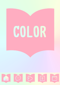 pink color rainbow  Q19