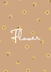 petite flower y - burly wood