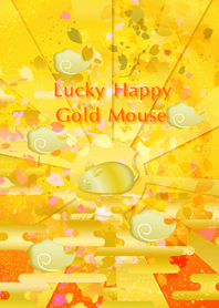 Lucky Happy Gold Mouse