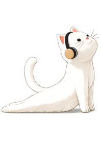 讓呼吸隨音樂流動的瑜珈貓