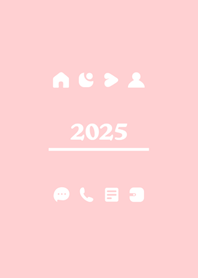 2025年極簡約(粉紅色)