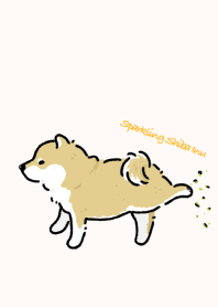 Sparkling Shiba Inu -red-