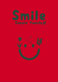 Smile & Tulip Cherry red
