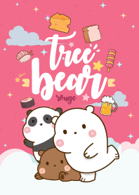 หมีสายกิน สีชาด