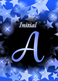 A-Initial-Star-Cobalt blue