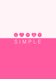 SIMPLE HEART(pink) V.16