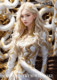 Golden Lucky White Snake 60