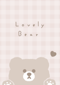 可愛的熊 / pink beige.