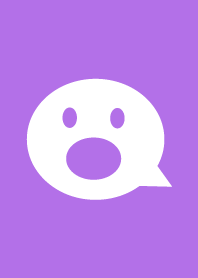 simple bubble face(purple2)