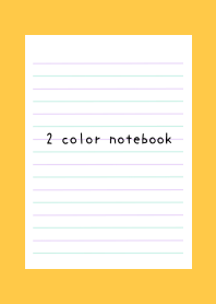2 COLOR NOTEBOOK-PURPLE&GREEN-ORANGE