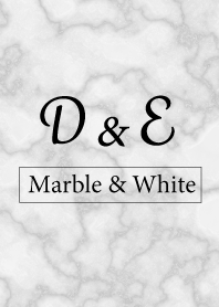 D&E-Marble&White-Initial