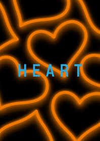 Neon Heart is Full Orange 9
