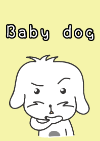 Happy baby dog