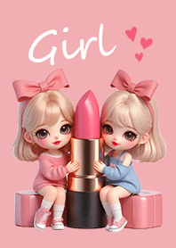 かわいい女の子の着せ替え6（メイク