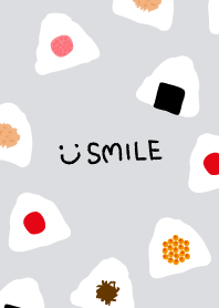A rice-ball smile Gray2