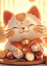 สวัสดีปีใหม่ ❤ แมวนำโชคน่ารัก