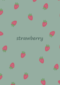 strawberry_pattern #green beige