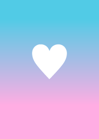 Simple heart * Blue Pink gradation