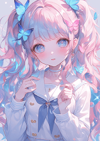 夢幻藍蝴蝶少女❤️