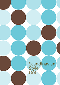 Scandinavian Style Dot Turquoise