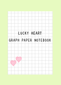 LUCKY HEART GRAPH PAPERj-YELLOW GREEN