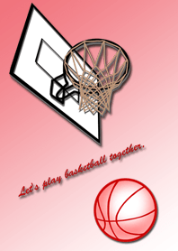 Let's play basketball together.red.