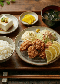 Karaage set menu-I LOVE FOOD