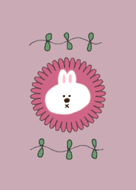 Fluffy rabbit (pink)