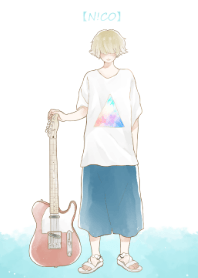 triangle and guitar
