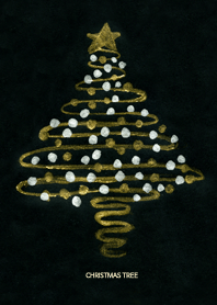 gold christmas tree