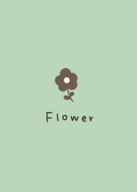Natural green. Flower.