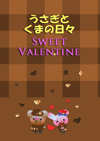 Rabbit and bear daily<Sweet Valentine>