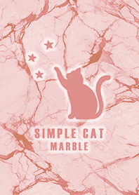 misty cat-simple cat star marble red