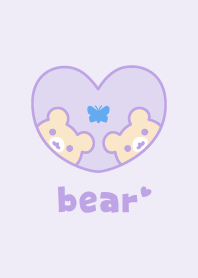 Bear Butterfly - Purple