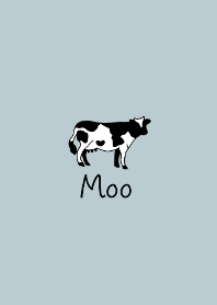 cow simple blue