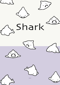青紫 : シンプルなサメ!