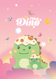 Dinosaur Cloud Galaxy Pink