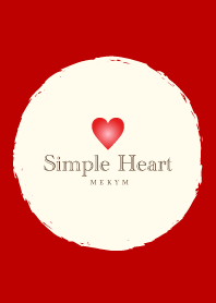 Simple Heart Winter Red -MEKYM-