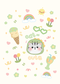 แมวน้อยน่ารัก : I love green :-)