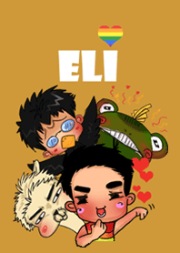 Eli and his frog and crow