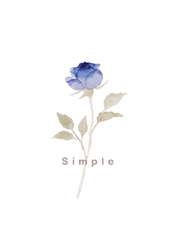 simple 青色バラブーケ