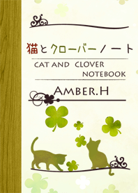 Cat and clover notebook 4