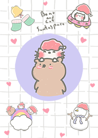 bear & cat Santa mini 3