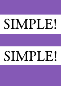SIMPLE!SIMPLE!-PURPLE-YELLOW