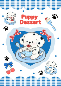 Puppy Dessert with cherry & cream!